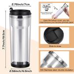 Lallisa 1 Pc Photo Travel Mug with Picture Customized Tumblers 12 oz Personalized Photo Stainless Steel Tumbler Insert Double Wall Mugs for Thanksgiving Wedding Christmas Birthday DIY Gifts