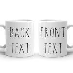 Custom Text 11oz Ceramic Coffee Mug Personalized Mug Customized Ceramic Coffee Cup Taza Personalizadas Texto Novelty Cup with Text Best Gifts for Mother's Day Anniversary Birthday Love Work Friend