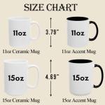 Custom Photo Coffee Mug – All-Over Personalized Mug with Funny Doodles, Gift for Dad, Mom or Grandparents on Birthday or Christmas, Fun and Thoughtful Custom Cup with Your Picture