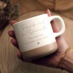 Personalized Ceramic Dad Coffee Mug, Customized Mugs with Name & Logo for Family, Men Women, Engraved 12 Oz Tea Cup for Travel, Microwave Dishwasher, Unique Design Bithday Gifts for Teacher