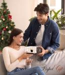 OJA Double Walled Glass Coffee Mugs Set of 4 Hand Blown 14OZ Clear Coffee Cups, Heat Resistant for Cappuccino, Tea, Latte, Espresso, Americano Insulated Borosilicate Glass with Handle