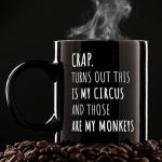 Fatbaby Funny Coffee Mug Gifts For Women Men Coworkers Friends,Birthday Christmas Thanksgiving Gifts For Women Men Circus Tea Cup 11 OZ