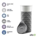 Ello Ogden 16oz Ceramic Travel Mug with Splash-Resistant Slider Lid and Protective Silicone Sleeve, Perfect for Coffee or Tea, BPA-Free, Dishwasher Safe, Teal