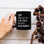 Fatbaby Funny Coffee Mug Gifts For Women Men Coworkers Friends,Birthday Christmas Thanksgiving Gifts For Women Men Circus Tea Cup 11 OZ