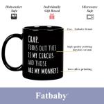 Fatbaby Funny Coffee Mug Gifts For Women Men Coworkers Friends,Birthday Christmas Thanksgiving Gifts For Women Men Circus Tea Cup 11 OZ