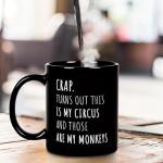 Fatbaby Funny Coffee Mug Gifts For Women Men Coworkers Friends,Birthday Christmas Thanksgiving Gifts For Women Men Circus Tea Cup 11 OZ