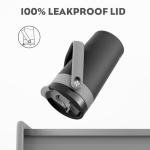 16 oz Insulated Coffee Mug for Travel: 2-in-1 Straw Flip Lid, Keep Cold 24H, Fit in Car Cupholder, Leakproof, Stainless Steel Coffee Tumbler with Handle for Work, Outdoor, Gifts and Home (Midnight)