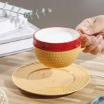 Novelty Ceramic Mug with Saucer – Anime Creative Design Coffee Cup, Unique Ceramic Tea Cup Set, Fun Gift for Fans, 8.5oz