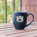 Rico Industries NCAA Auburn Tigers Primary 16 oz Team Color Laser Engraved Speckled Ceramic Coffee Mug