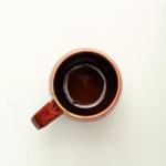 20oz Raku Glaze Coffee Mug - Unique Handcrafted Look Ceramic Cup, Large Tea Mug, Microwave & Dishwasher Safe (red)