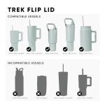 Simple Modern Tumbler Flip Lid | Reusable Replacement ONLY Fits Simple Modern | Stainless Steel Trek Travel Coffee Mug Water Bottle | Trek Collection | Blush