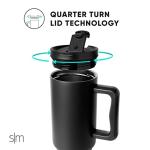 Simple Modern Tumbler Flip Lid | Reusable Replacement ONLY Fits Simple Modern | Stainless Steel Trek Travel Coffee Mug Water Bottle | Trek Collection | Blush