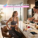 Electric Self Stirring Mug, 400ml High Borosilicate Glass Coffee Cup with Lid & Handle - Lightweight High Speed Mixing for Coffee/Milk/Protein Powder, Home & Office Use (Battery Not Included)