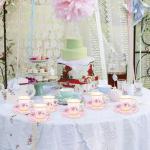 50 Pcs Paper Tea Cups and Plates Pink Floral Disposable Paper Teacups and Saucer Sets with Gold Rim Decorations for Hot Cold Drinks for Wedding Birthday Baby Shower Tea Party, Serve 25