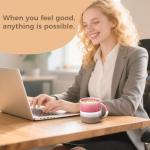 VOSJAAZZY Ceramic Coffee Mugs Set Of 2,13.5 oz Insulated Coffee Cups With Handle, Coffee Mugs With Gift Box Packaging, Perfect For Cappuccino, Latte, Americano, Tea Bag, Beverage