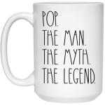 OwingsDesignsPerfect Pop The Man The Myth The Legend Coffee Mug - Pop Mug Gifts Christmas - Birthday Gift - Happy Birthday Pop - Best Pop Coffee Mug - Father's Day Mug For Pop 11oz
