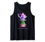 Tea Time - Alice In Wonderland - Tea Cup Stack - Silhouette Tank Top