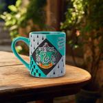Silver Buffalo Harry Potter Hogwarts Slytherin House Crest Ceramic Mug, 14 Ounces
