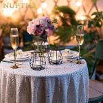 Nuptio Pillar Candle Holder Black Tea Light Candle Holders 2 Pcs Geometric Tealight Candle Holder Metal Candle Stand Table Centerpiece for Halloween Office Home Decor