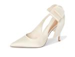 Steve Madden Women's Teacup Pump, Ivory Satin, 10