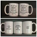 Party on Wayne Garth - ONE MUG - Funny Pop Culture Coffee Mug for Movie Lover - Gift for Cinephile Friend - Larger 15oz Size (One mug - Wayne and Garth)