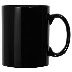 harebe 22 OZ Extra Large Coffee Mug, Smooth Ceramic Boss Giant Tea Cup Big Capacity and Handle for Dad Men, Black