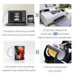 CRUMANCY Sublimation Mugs, Ceramic Coffee Mug, 11oz White Coffee Mug, with Packing Box, Machine Washable, Lightweight Bright Porcelain Tea Cups with Handle, Classic Ceramic Coffee Cups for Tea