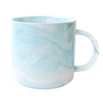 Smarlin Marbling Ceramic Coffee Mug, Tea Cup for Office and Home, 13 Oz, Dishwasher and Microwave Safe (Blue, 1)