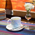 Smarlin Marbling Ceramic Coffee Mug, Tea Cup for Office and Home, 13 Oz, Dishwasher and Microwave Safe (Blue, 1)