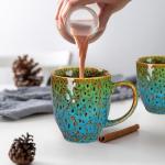 Durable 16 oz Ceramic Coffee Mug, Large Coffee Cup with Ergonomic Handle, Ideal Tea Mug for Home, Office, Gift, Dishwasher & Microwave Safe (coffee, Tea, Hot Cocoa, Latte Cup)