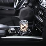YIKISSKID Brown Leopard 20oz Tumbler with Lid and Straw for Women Men, Cute Cheetah Print Insulated Mug Animal Theme Print Stainless Steel Tumbler Double Wall Vacuum Travel Mug Coffee Cup