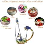 Guon-Wuvl Gifts for Mom Women Mothers Day Flower Cups Tea Mug With Tea Spoon Valentines Day Christmas Gift Use Gift Package