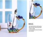 Guon-Wuvl Gifts for Mom Women Mothers Day Flower Cups Tea Mug With Tea Spoon Valentines Day Christmas Gift Use Gift Package