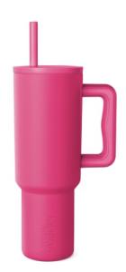 Simple Modern 40 oz Tumbler with Handle and Straw Lid | Leak-Proof Insulated Stainless Steel Water Bottle Travel Mug Cupholder Use | Gifts for Women Men Him Her | Trek Signature | Berry