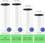 Dwwffer 2 Pack Replacement Lids, Straw Friendly,Spill Proof Splash Resistant Silicone Sliding Covers for Skinny Tumbler Travel Coffee Mug 2.75 inches in diameter (20 OZ)