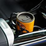 Topadorn Ceramic Coffee Mug Travel Cup Gift with Lid 17oz., Porcelain Tall Tea Cup with Handle for Home & Office, Black Woman Art Pattern Mug with Gift Box, 6.5" H