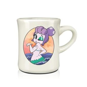 Cuphead Cala Maria Mermaid [WHITE 11oz] Ceramic Gamer Coffee/Tea Cup, Hot or Cold Drinks, By JustFunky