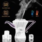 Glass Teapot Tea Pot With Infuser, Glass Kettle, Tea Glass Pot, Glass Tea Cup With Infuser And Lid For Loose Leaf Tea Steeper, Tea Pots For Tea Party, 2 Glass Cups With Saucers, 1 Male Cup Tea Gift