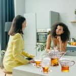 Glass Teapot Tea Pot With Infuser, Glass Kettle, Tea Glass Pot, Glass Tea Cup With Infuser And Lid For Loose Leaf Tea Steeper, Tea Pots For Tea Party, 2 Glass Cups With Saucers, 1 Male Cup Tea Gift