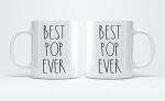 FundingCharlee Best Pop Ever Coffee Mug - Gifts for Christmas, Birthday, Father's Day, Mother's Day - Family Present for The Best Pop 11oz