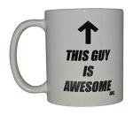Rogue River Tactical Funny Novelty Coffee Mug - This Guy Is Awesome Cup, Gift Idea for Dad, Men, Brother and Boyfriend, 11 Oz, White