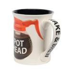 Enesco 6008017 Our Name is Mud Pot Head Wake and Brew Coffee Mug, Multicolor, 16 Ounce