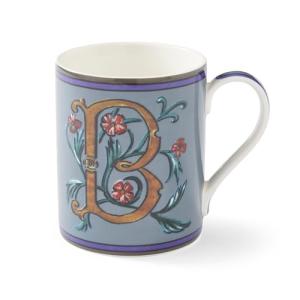 Spode Kit Kemp 12oz Mug in Fine China, B Initial - Custom Coffee Cup for Hot Beverages, Personalized Gift Idea for Her, Him, Friends, Coffee Lovers - Stylish Letter Mug for Daily Use, Dishwasher Safe