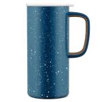 Ello Campy Vacuum Insulated Travel Mug with Leak-Proof Slider Lid and Comfy Carry Handle, Perfect for Coffee or Tea, BPA Free, Avalon Sea, 18oz