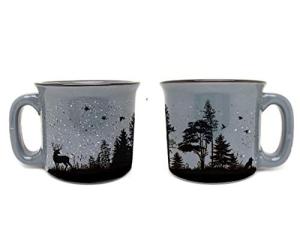 Coffee Mugs by Black Lantern - Forest Landscape with Animals Mug for Coffee and Tea - Large 15oz. Capacity Ceramic Mug with Gift Box