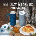 Ello Campy Vacuum Insulated Travel Mug with Leak-Proof Slider Lid and Comfy Carry Handle, Perfect for Coffee or Tea, BPA Free, Avalon Sea, 18oz