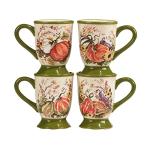 Certified International Harvest Morning 16 oz. Mugs,Set of 4