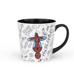 Zak Designs Marvel Ceramic Coffee Mug for Hot Drinks at Home, Collectible Keepsake (15 oz, Spider-Man)