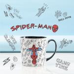 Zak Designs Marvel Ceramic Coffee Mug for Hot Drinks at Home, Collectible Keepsake (15 oz, Spider-Man)