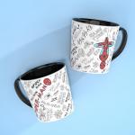 Zak Designs Marvel Ceramic Coffee Mug for Hot Drinks at Home, Collectible Keepsake (15 oz, Spider-Man)
